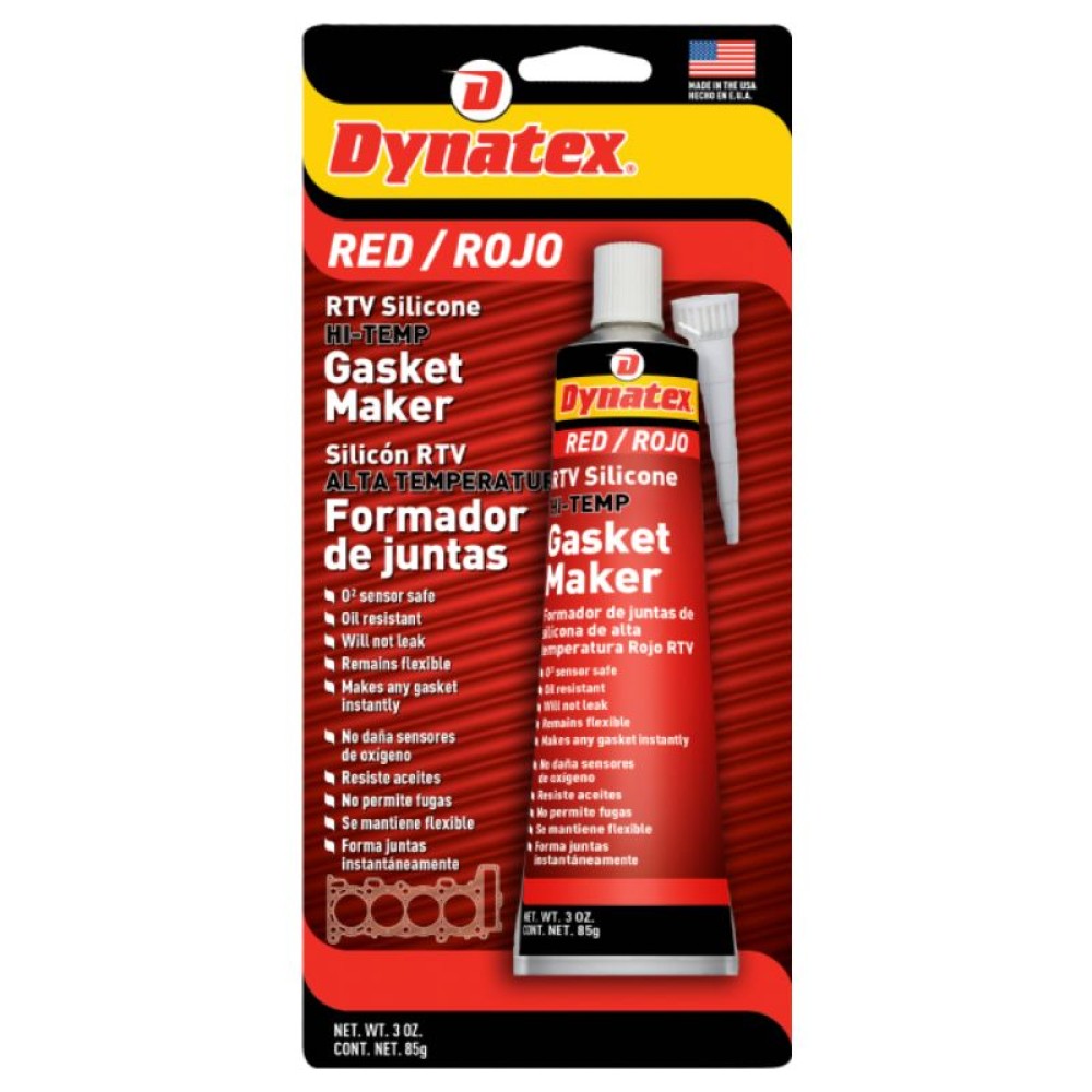 DYNATEX  RTV SILICONE RED HI-TEMP 85g